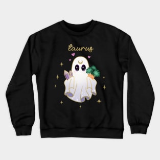 Taurus Crystal & Plant Ghost Crewneck Sweatshirt